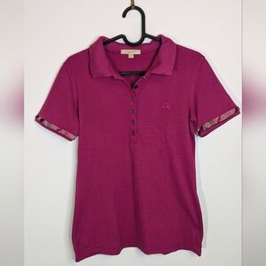Burberry Brit Polo Shirt - Size M - 100% cotton embroidered logo